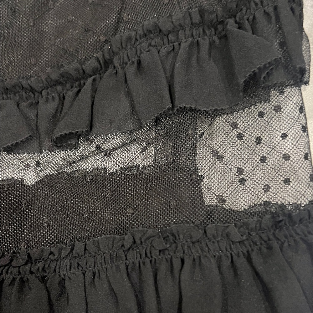 ALEXIS Elegant Black Ruffled Women's Top Size XS - Picture 4 of 13